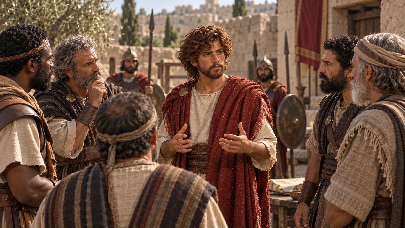 David consults the leaders.