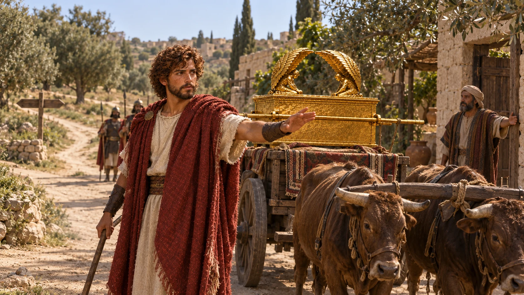 The ark turns aside.