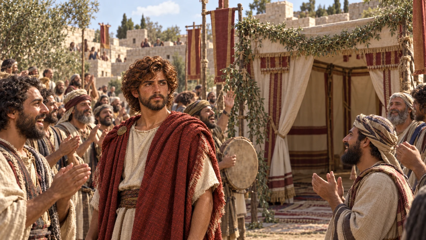 Israel and the Levites gather.