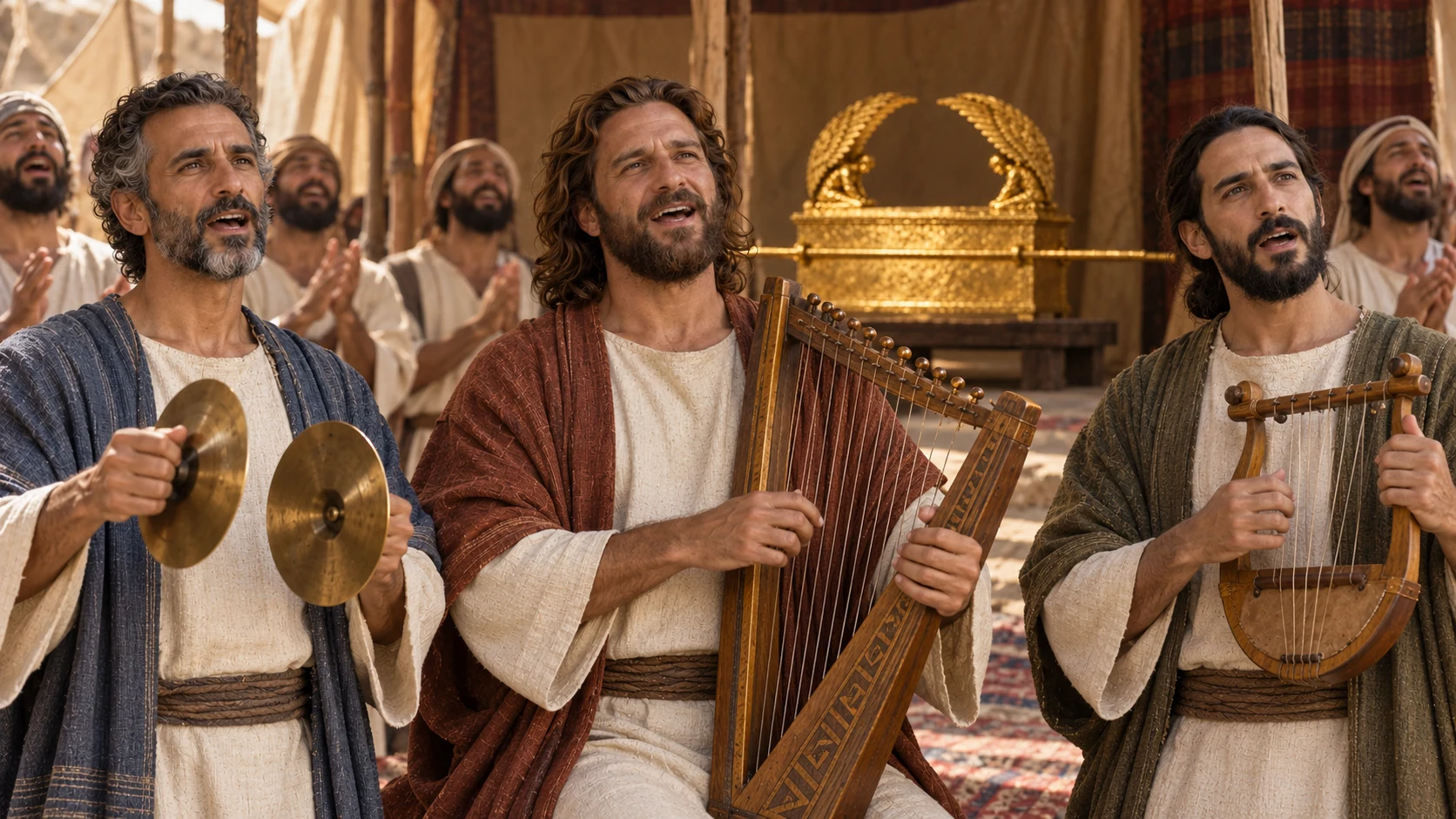 Daily service before the ark.