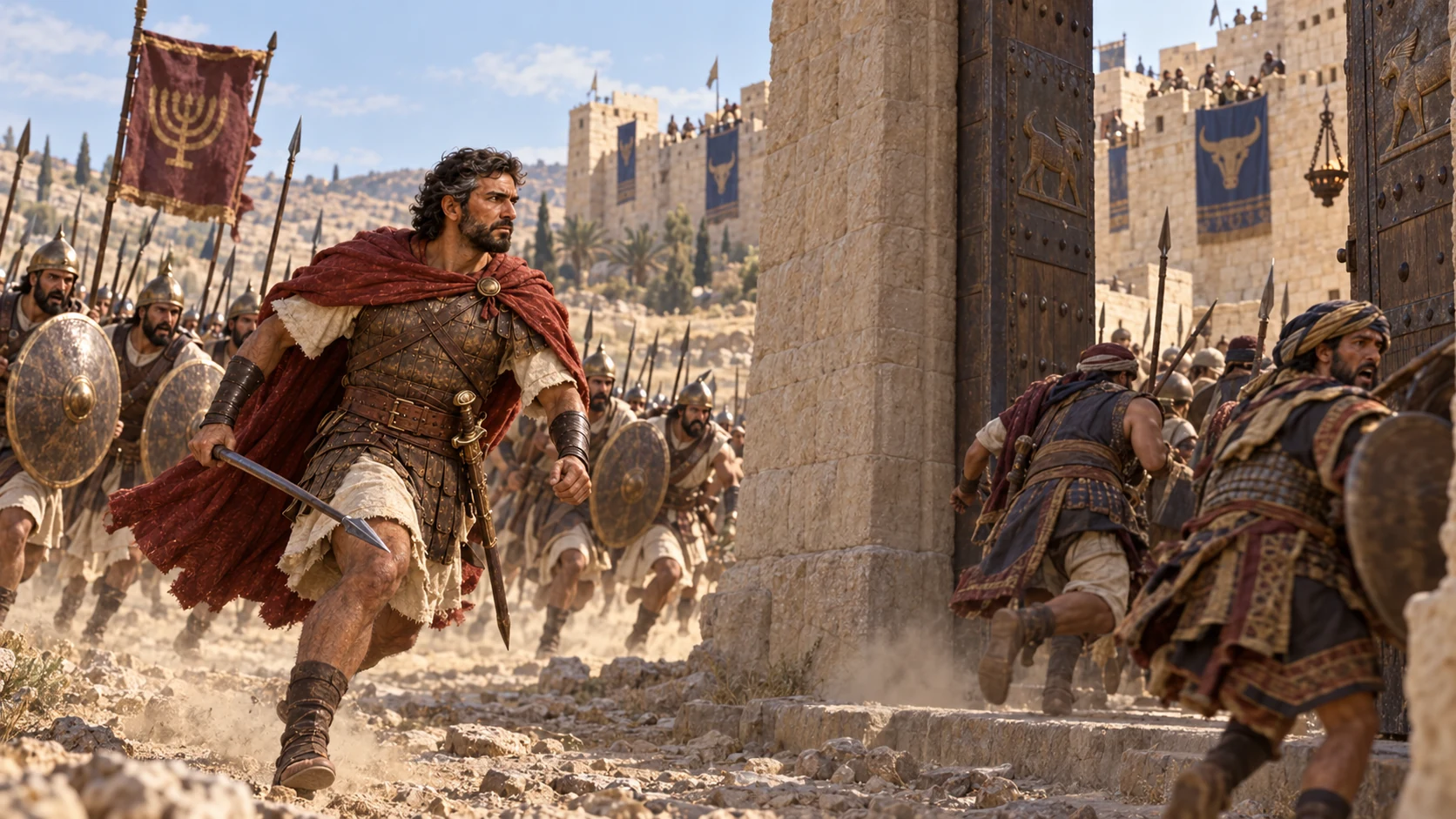 Ammon retreats and Joab returns.