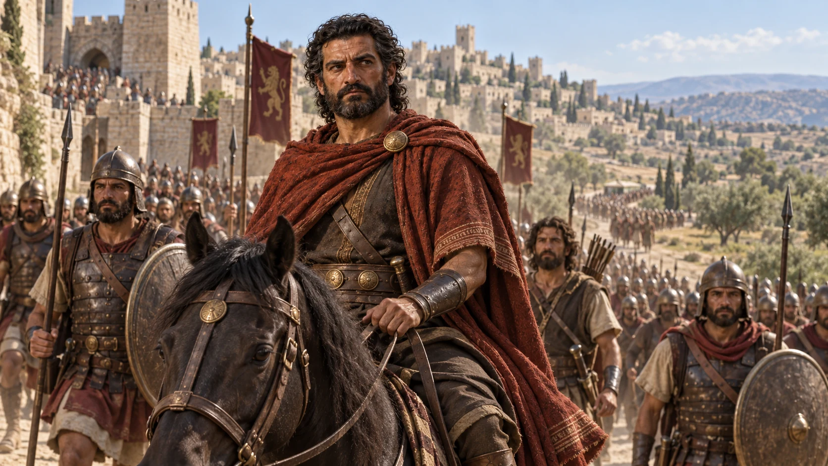 Rabbah besieged while David remains.