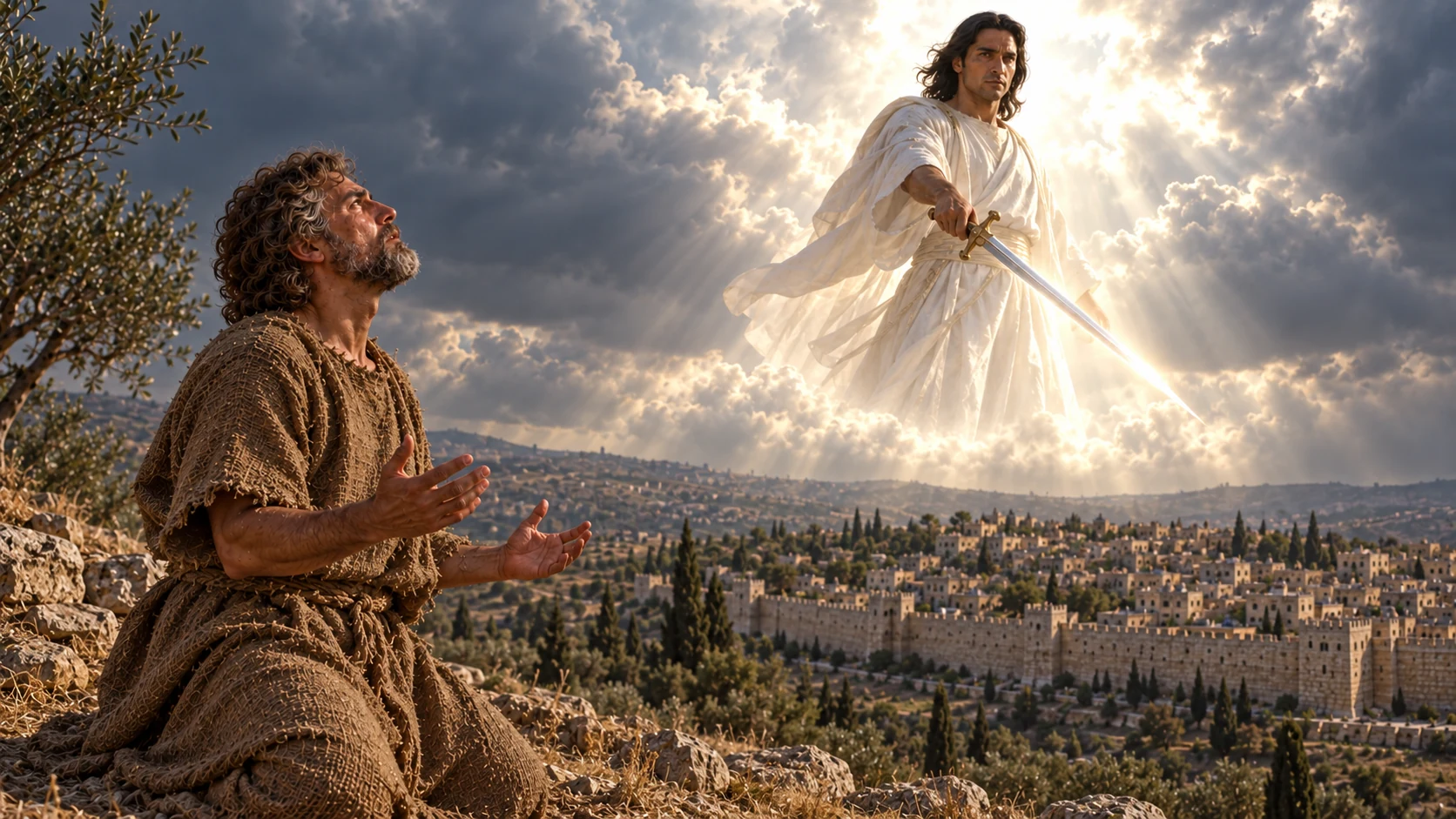The sword above Jerusalem.