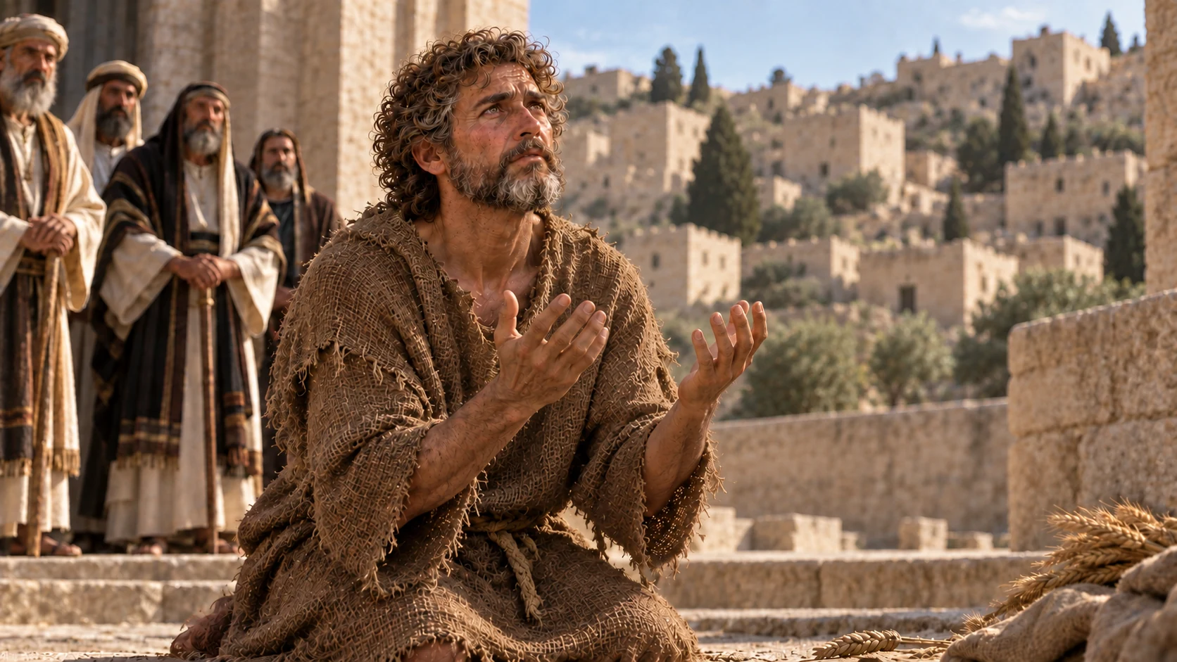 David pleads for the people.