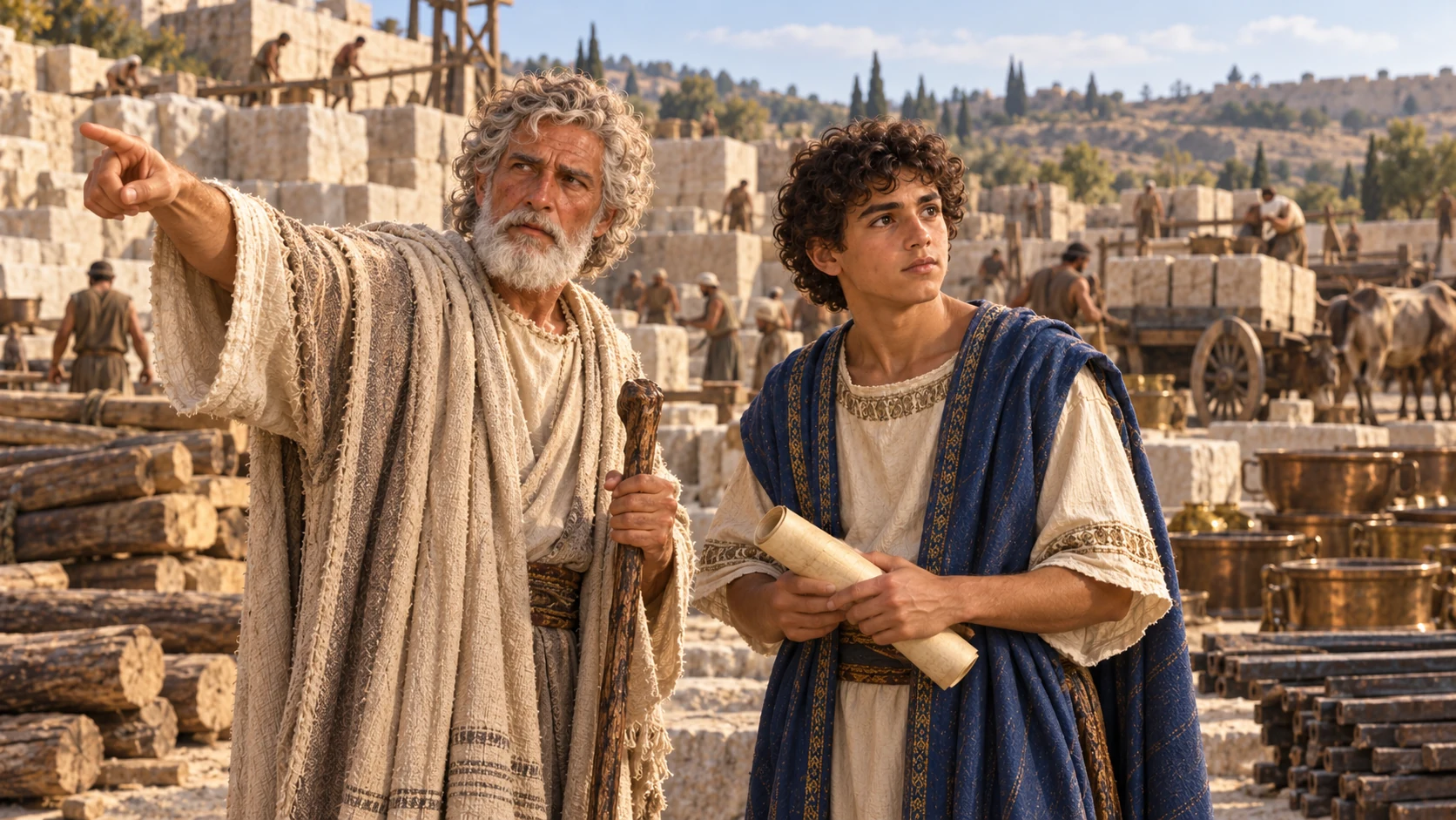 Preparation before David’s death.