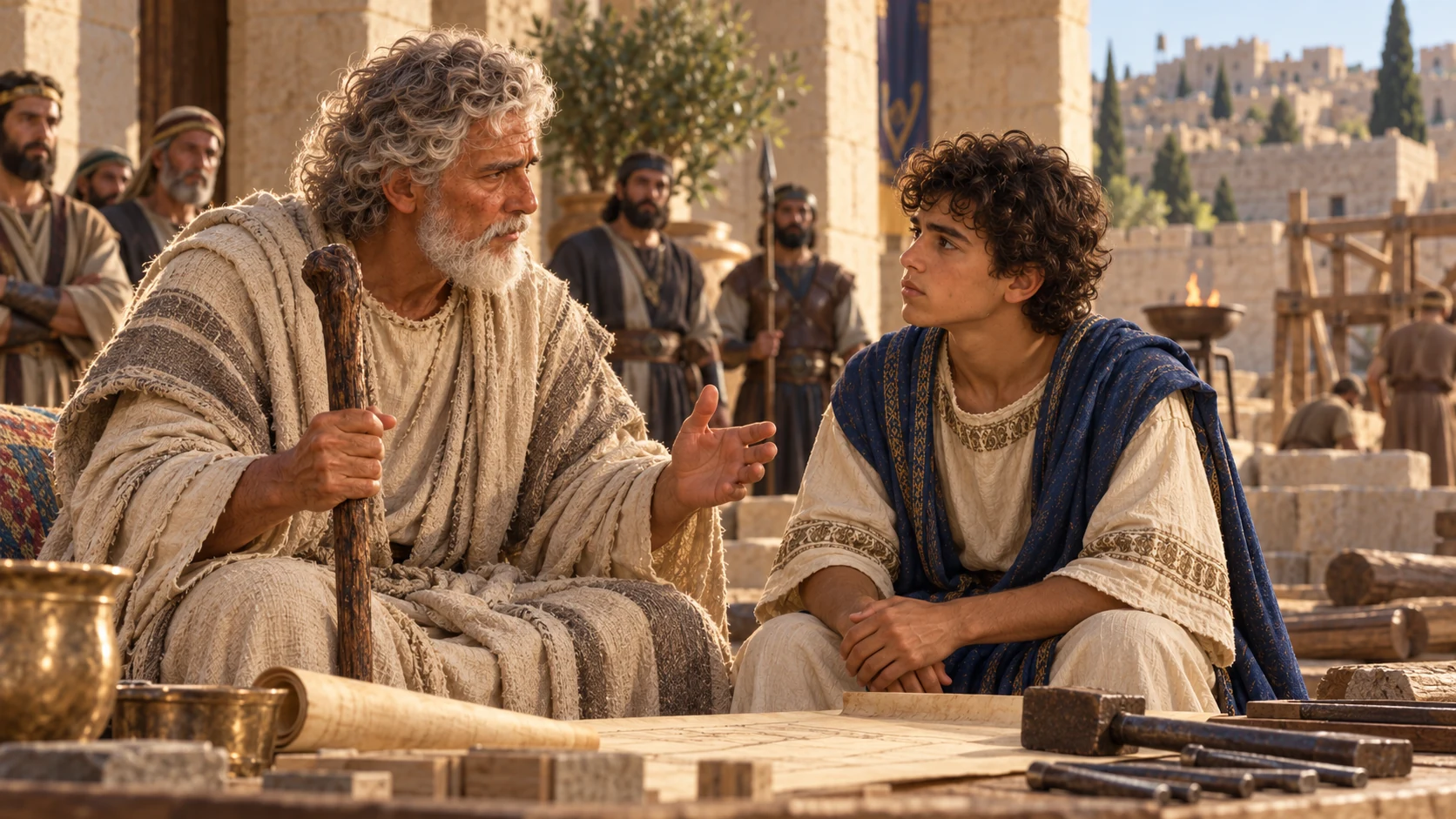 Solomon is charged to build.