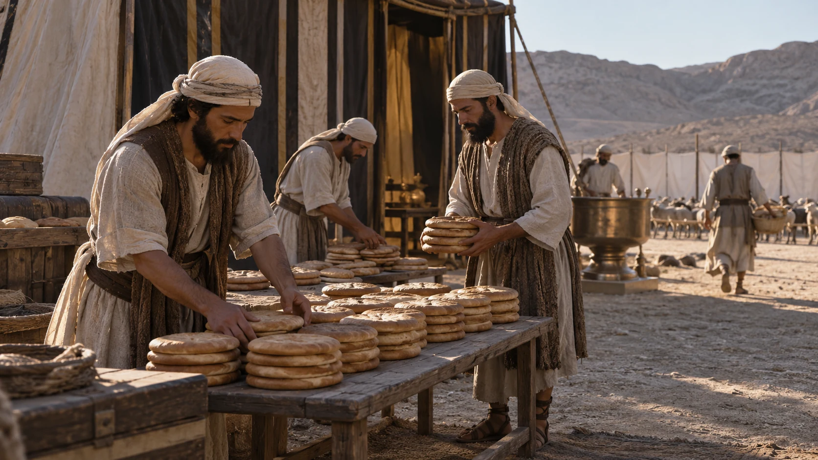 Bread, flour, and measures.