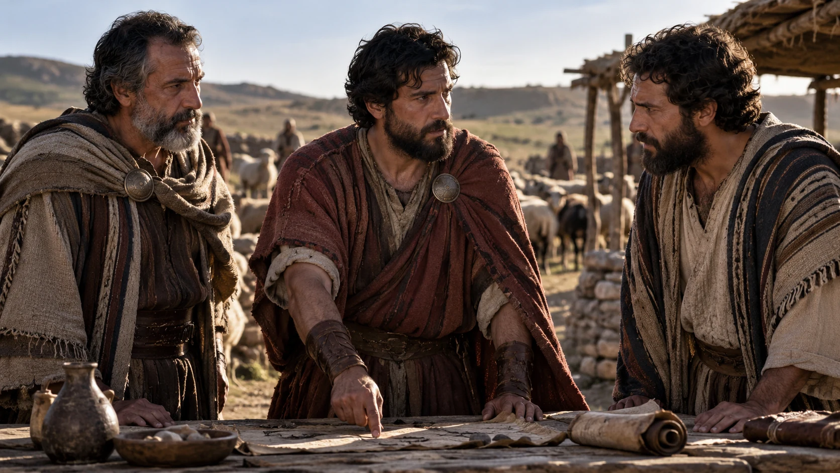 Reuben, Simeon, Levi, and Aaron.