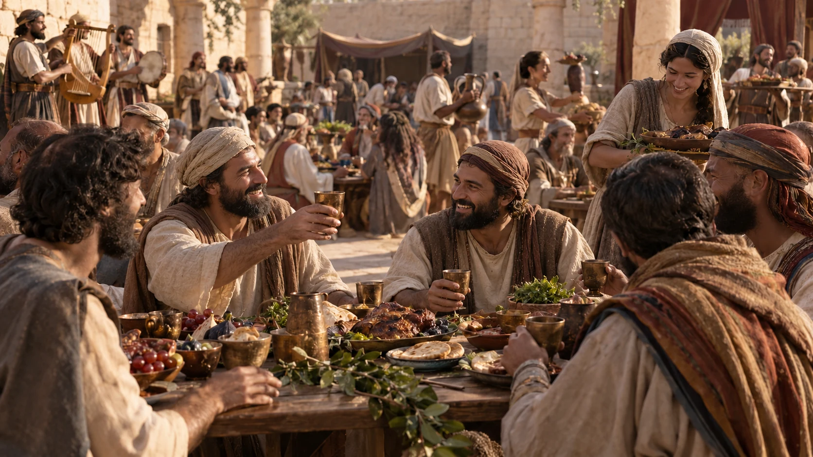 Feast and renewed anointing.