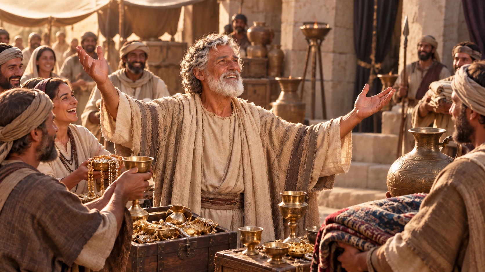 Joy in wholehearted giving.