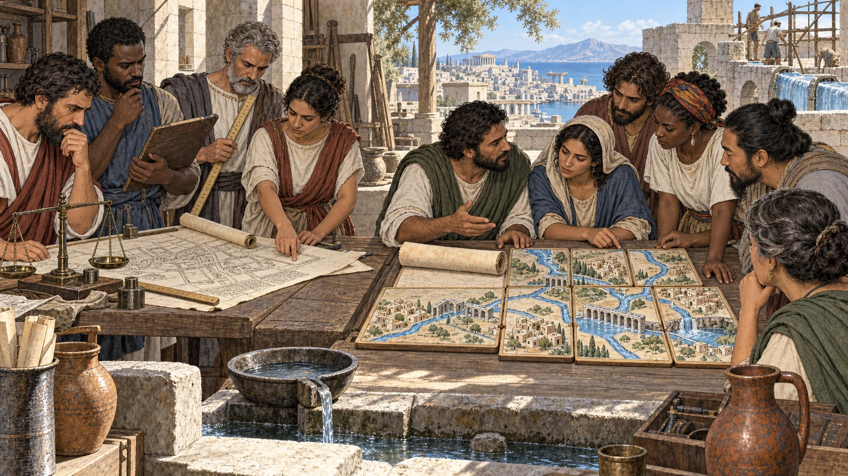 Planners join separate tablets into one coherent water-system repair while inviting other serious thinkers into the work.