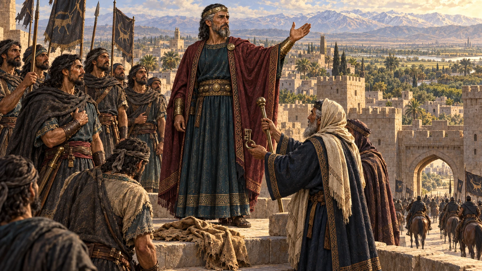 Introduce Rezon from fugitive to band commander and ruler in Damascus; create and use his dedicated era continuity.