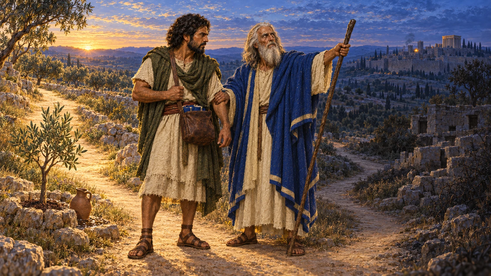 Ahijah promises Jeroboam rule and a faithful house if he obeys, with David’s line afflicted but not forever.