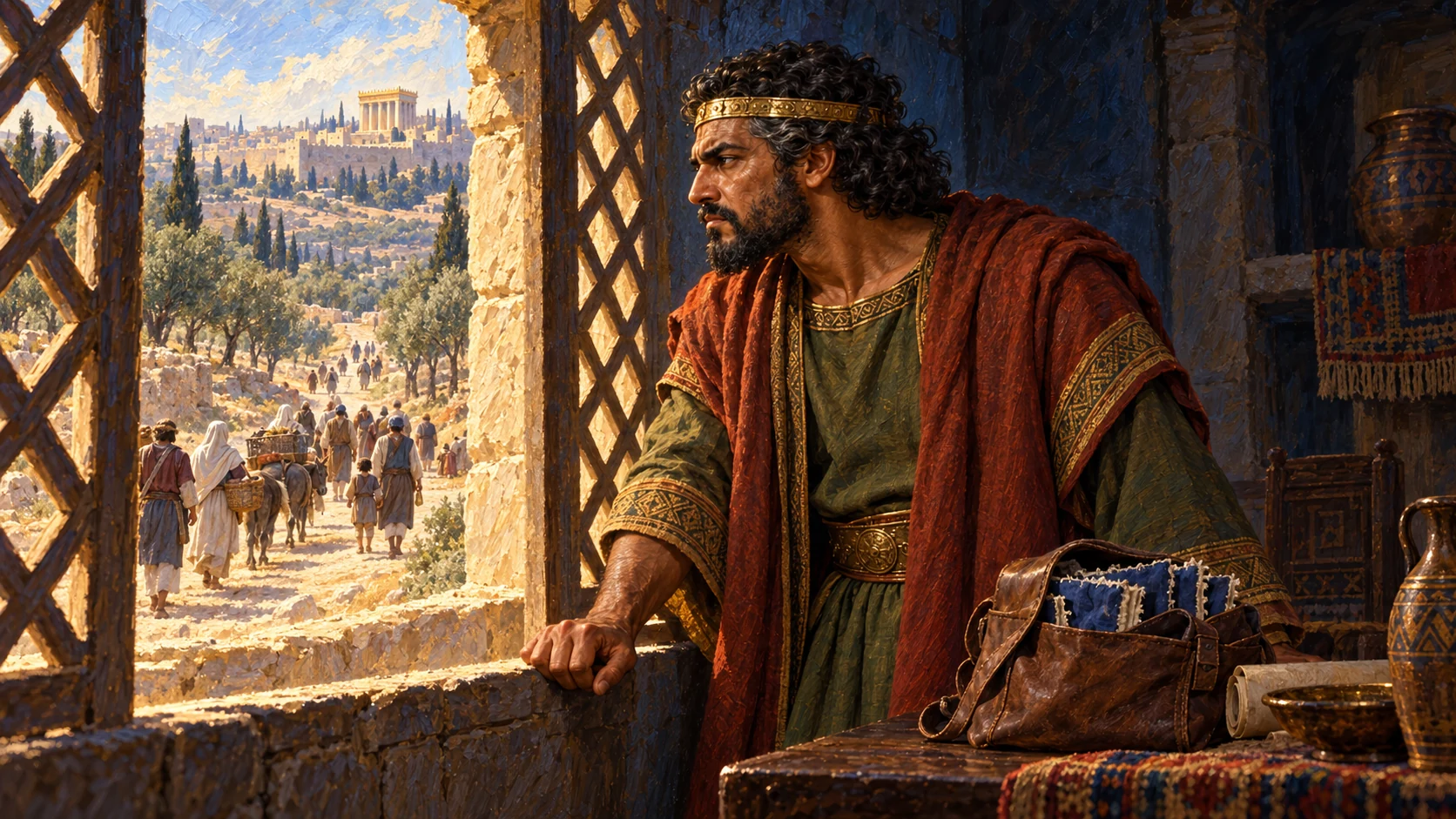 Jeroboam worries that pilgrimage to Yahweh’s Temple will restore loyalty to Rehoboam.