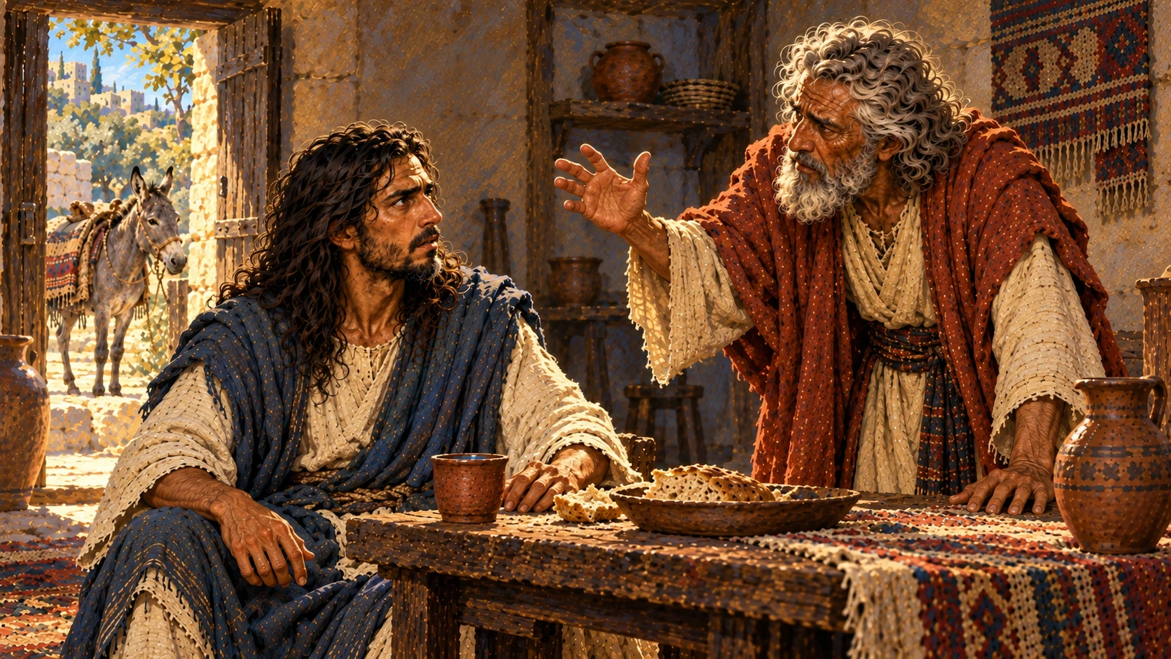 The old prophet receives and delivers the word condemning the younger man’s disobedience.