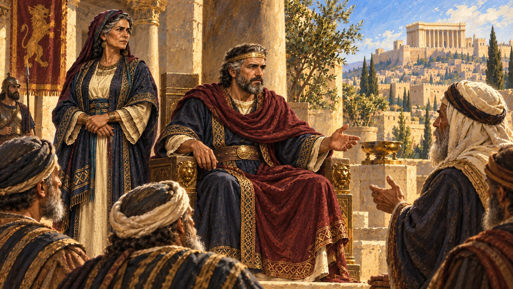 Reintroduce Rehoboam ruling Judah from Jerusalem, with his mother Naamah as a dignified adult Ammonite woman.