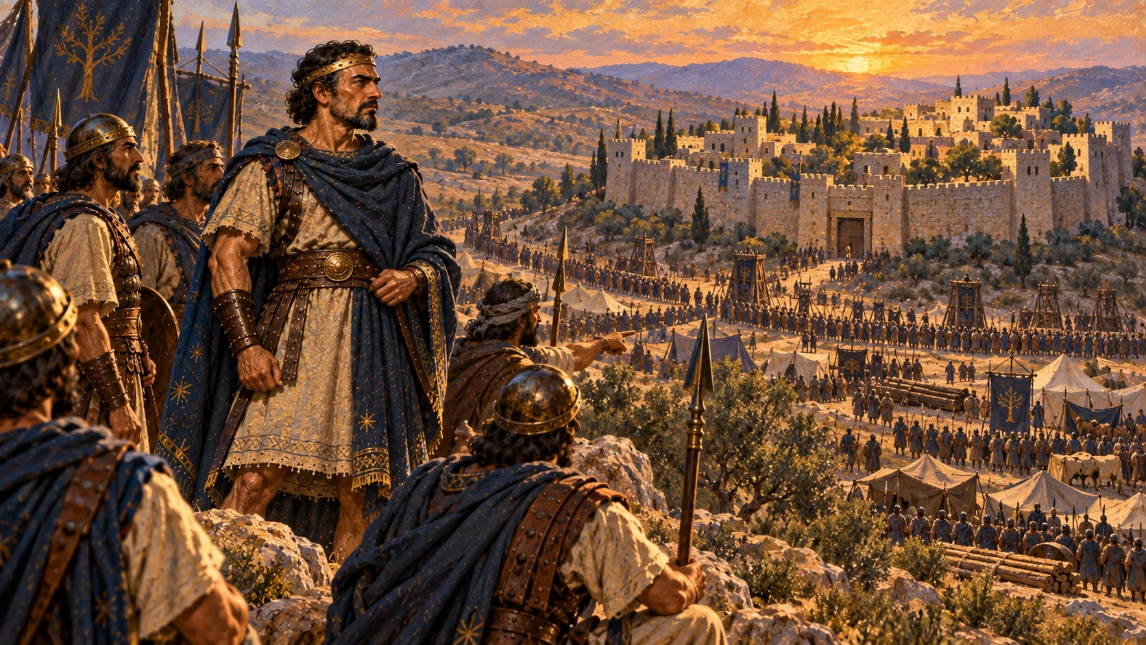 Omri leads the Israelite army from Gibbethon to besiege Tirzah.
