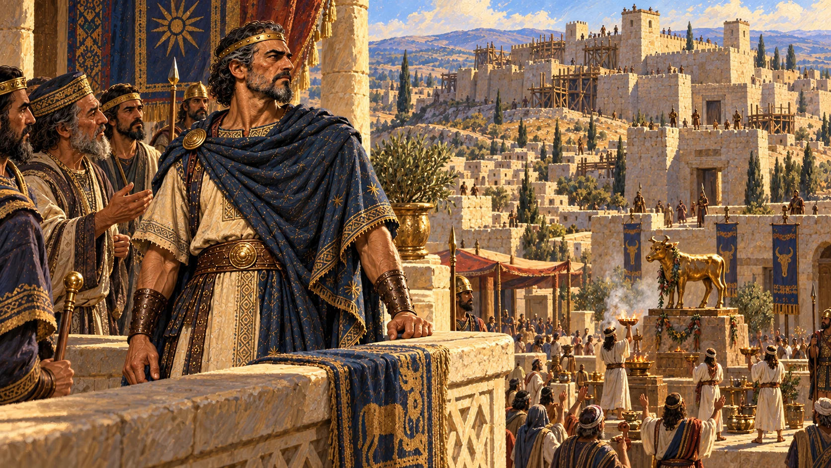 Omri continues Jeroboam’s idolatry amid his powerful northern reign.