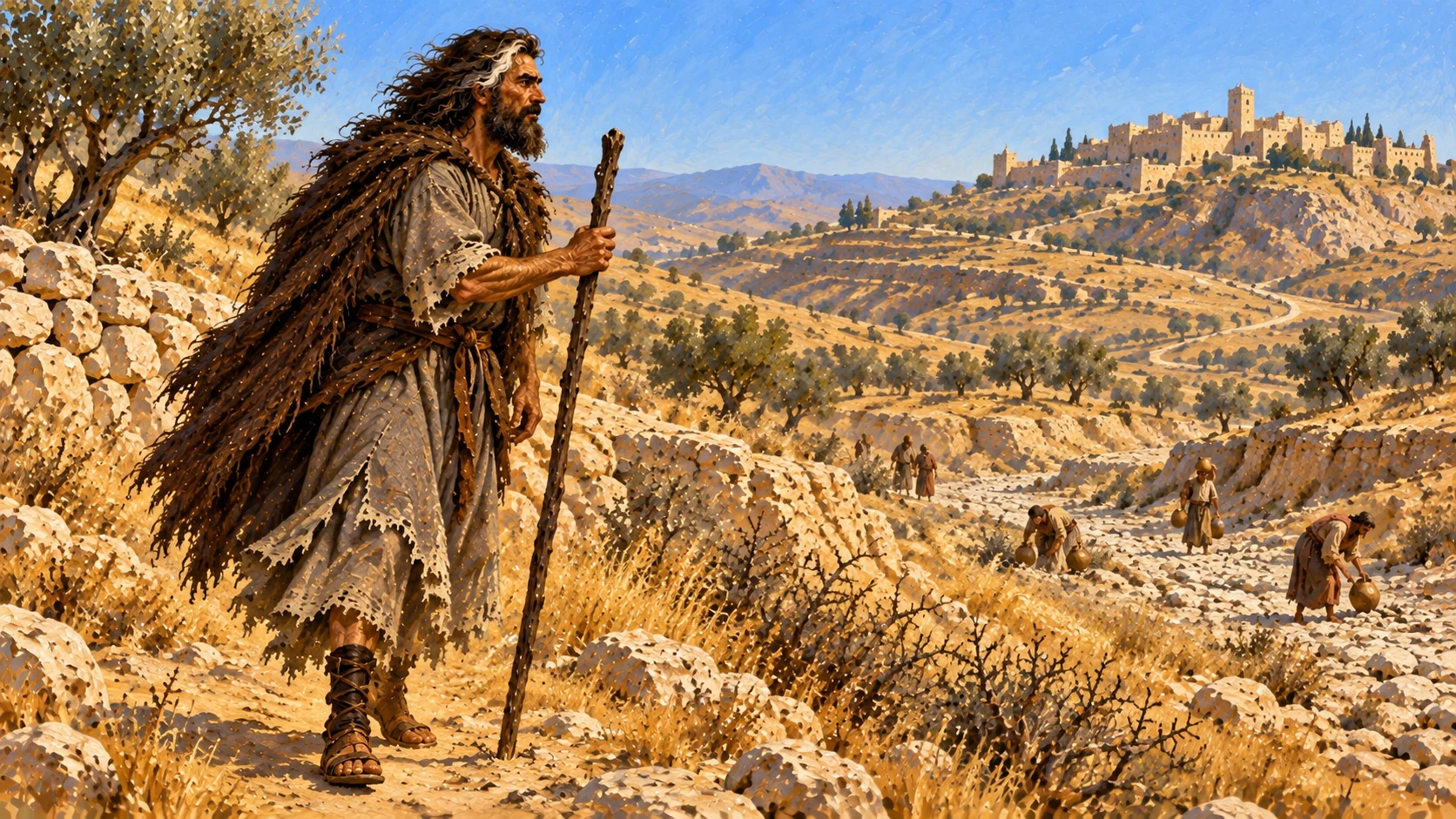 In the third year Yahweh promises rain and sends Elijah to Ahab amid severe famine.