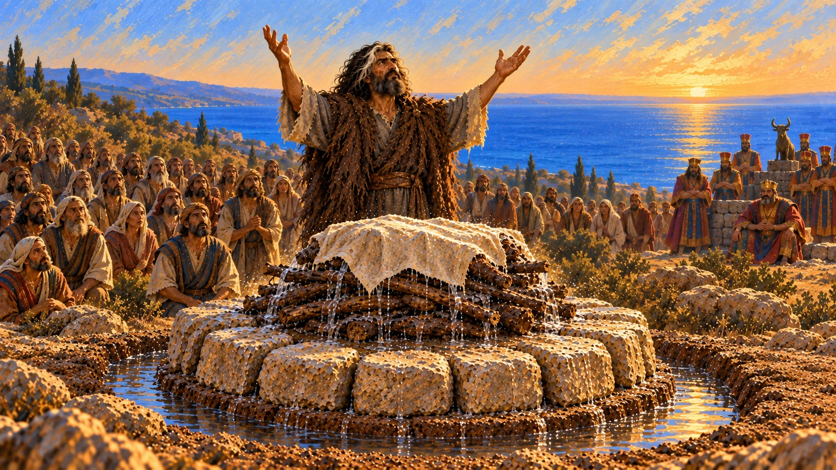 At the offering hour Elijah prays that Israel know Yahweh is God and that hearts turn back.