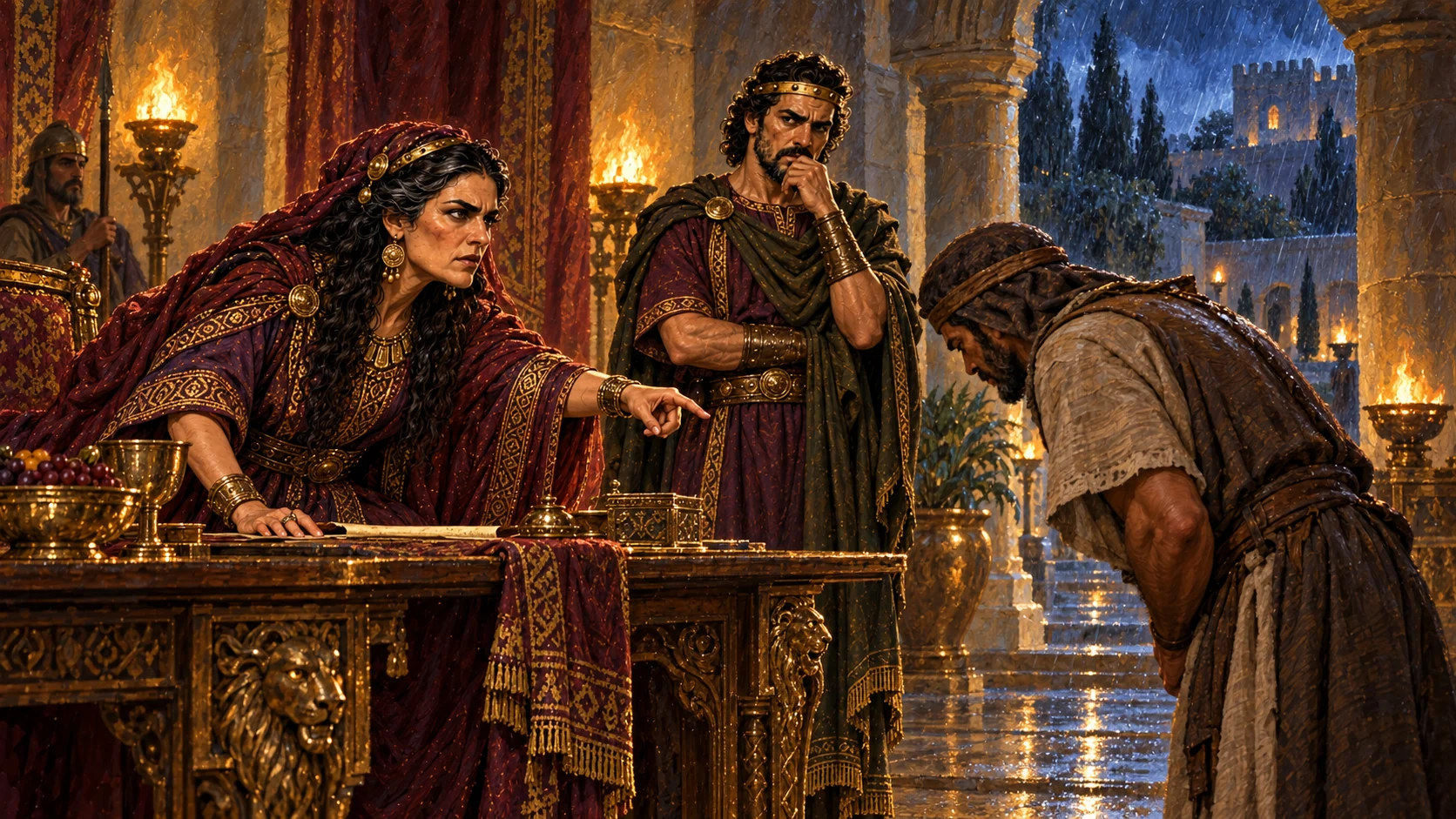 Ahab tells Jezebel what happened at Carmel; she sends Elijah a threat.