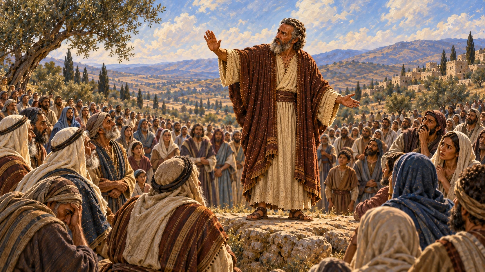 Samuel gathers Israel at Mizpah