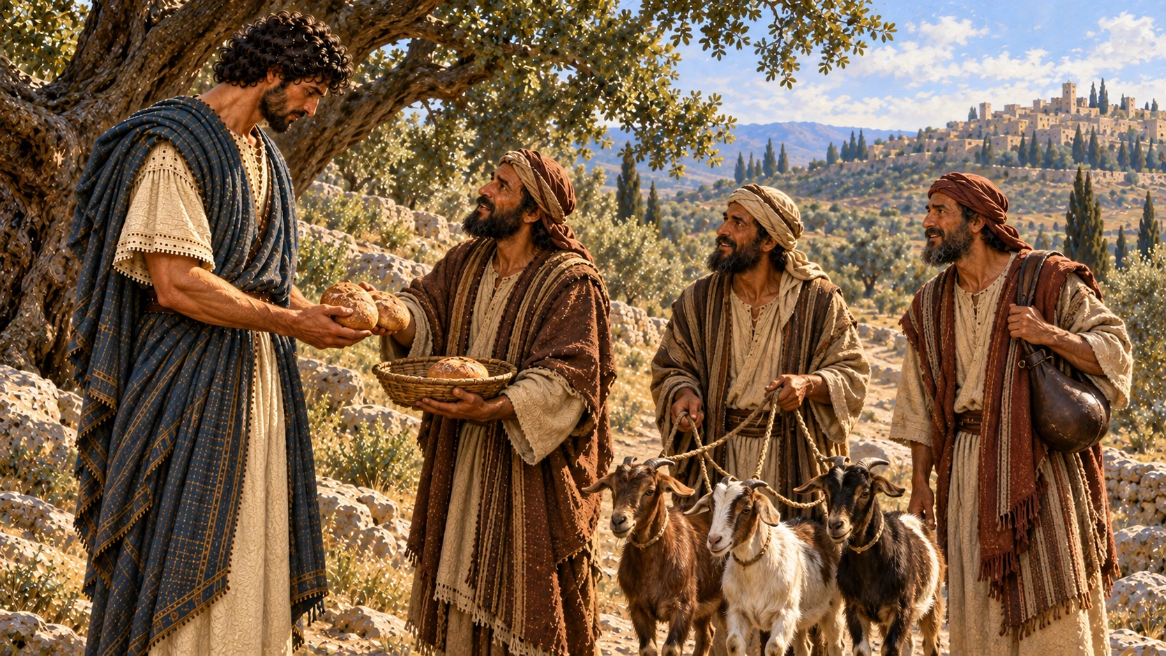 Three men going up to God