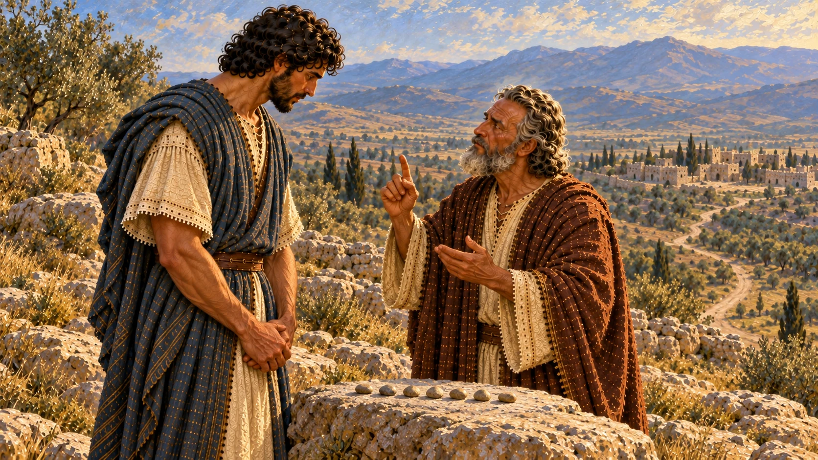 Wait seven days at Gilgal