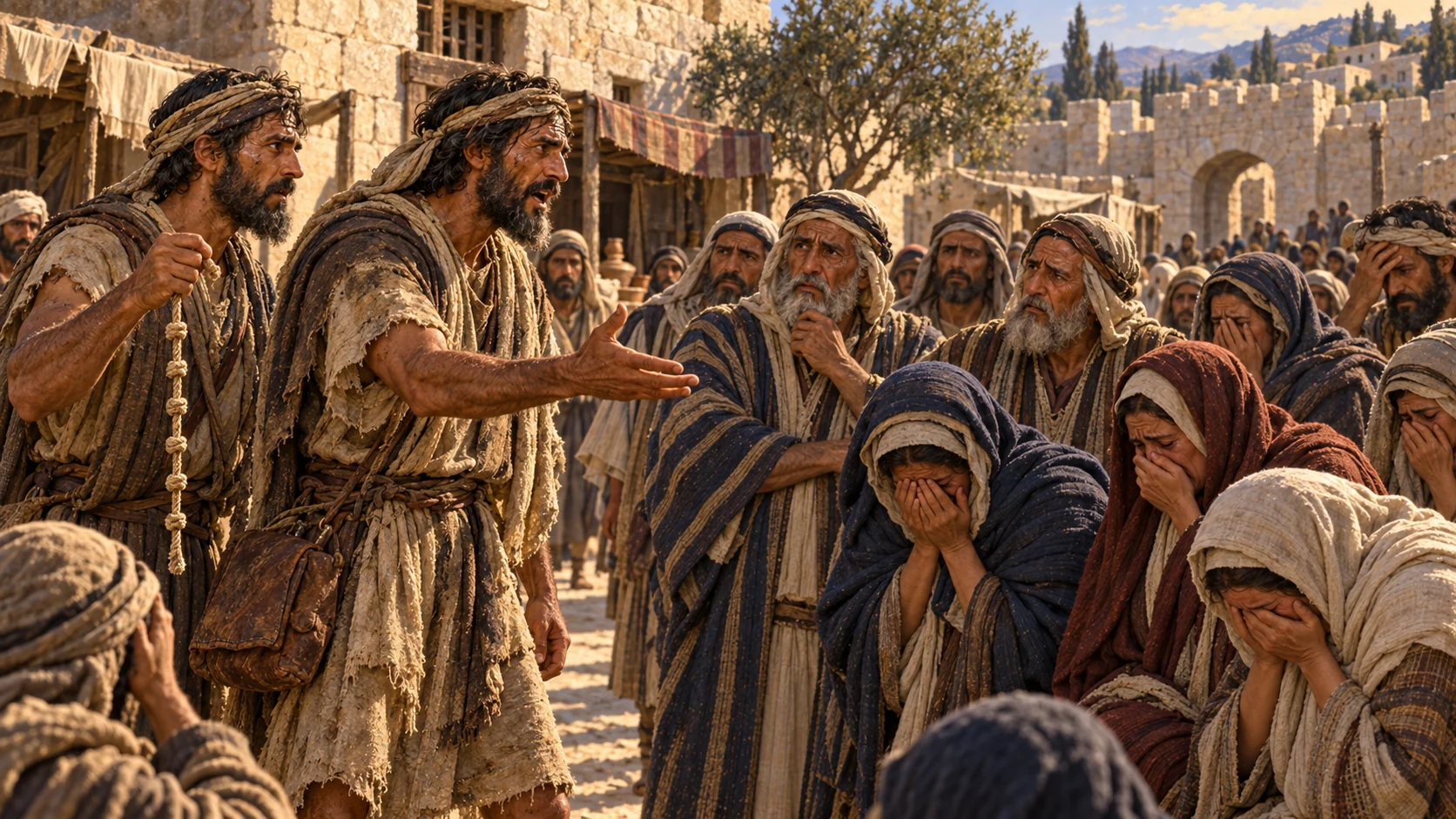 The messengers reach Gibeah