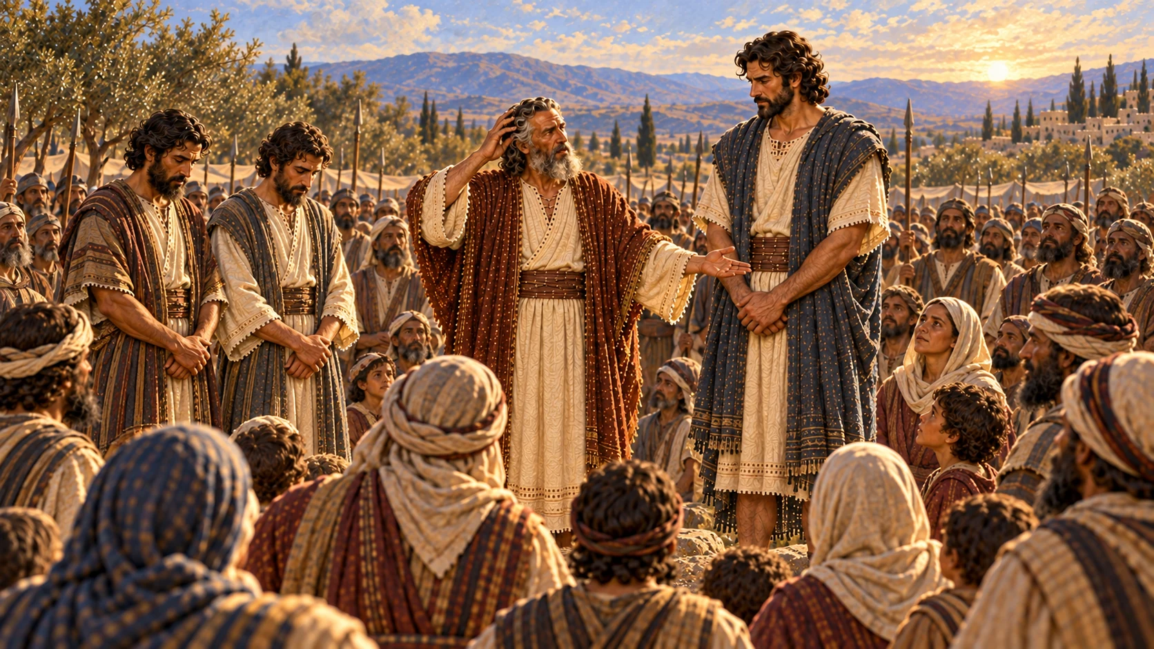Samuel stands before Israel