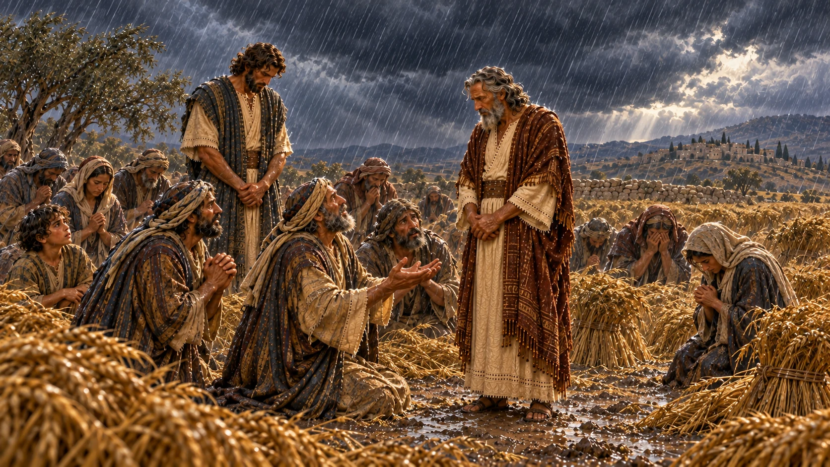The people confess their sin