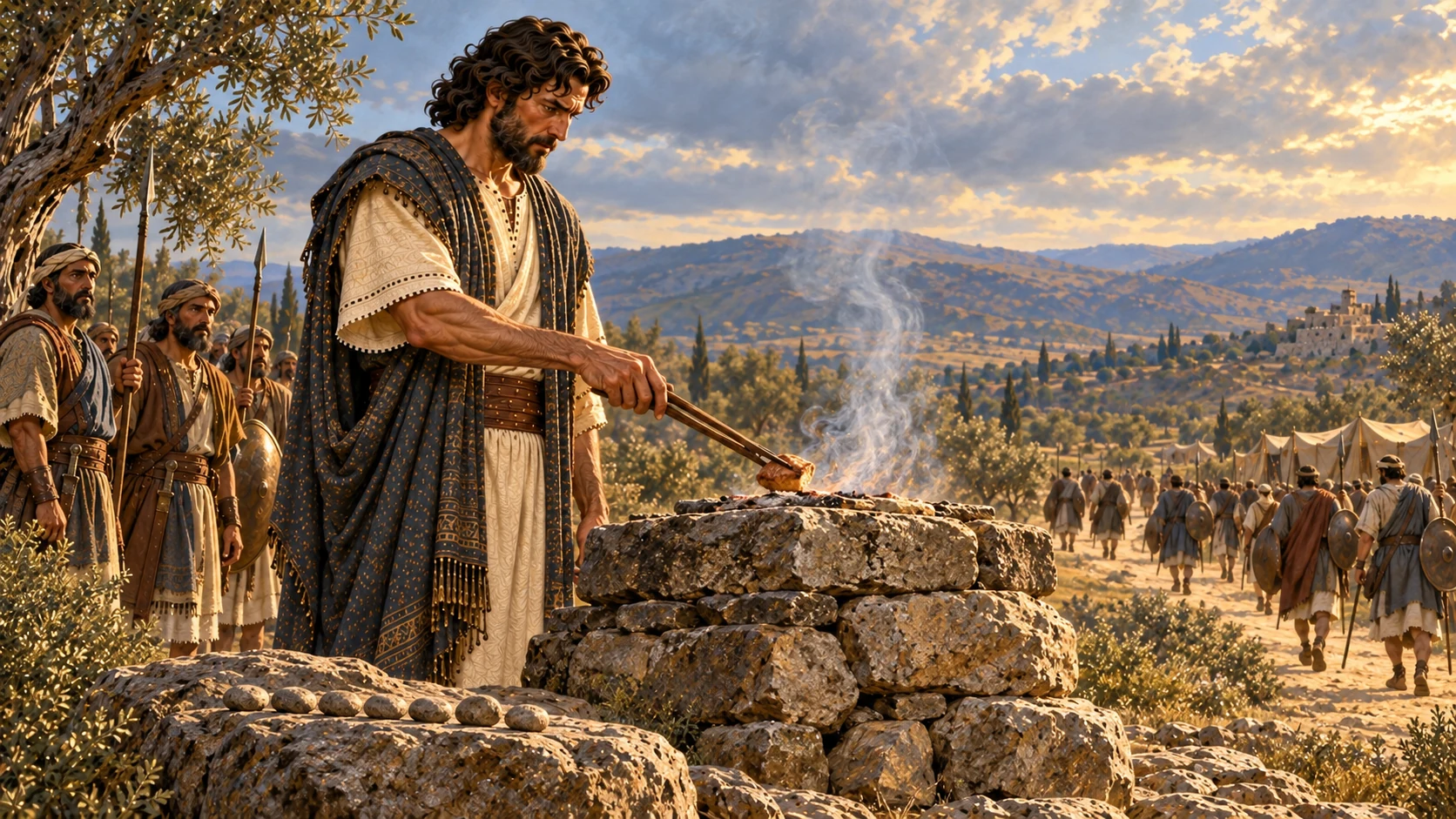 Saul offers the sacrifice