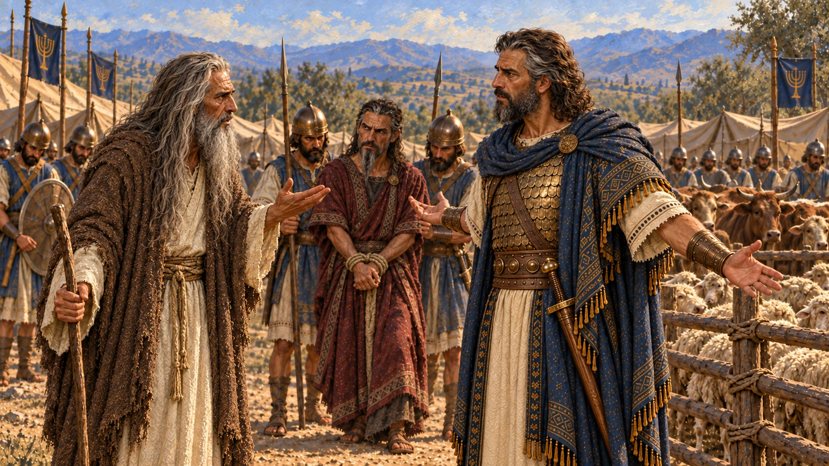 Saul defends the spoil