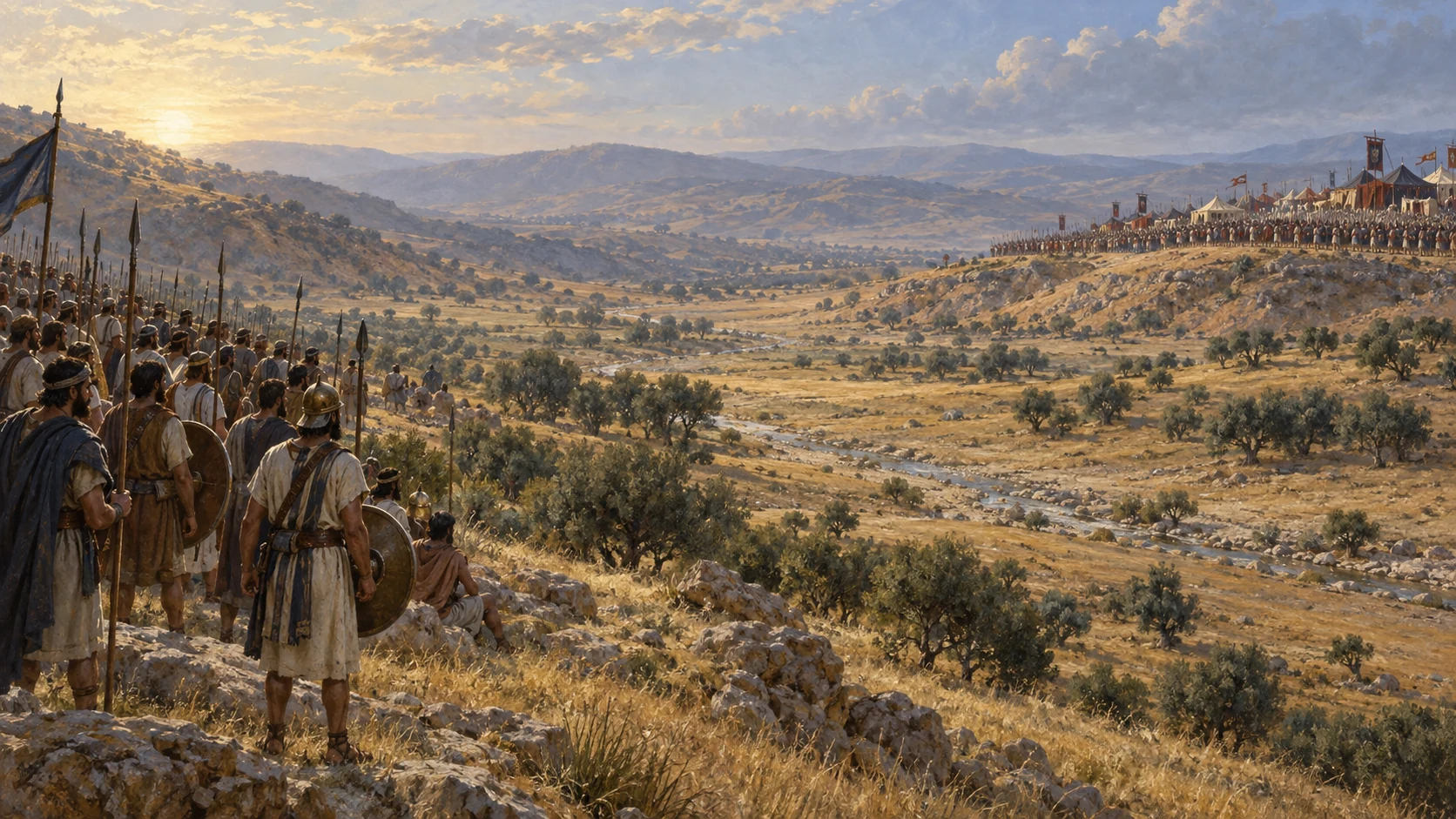 Armies across the valley