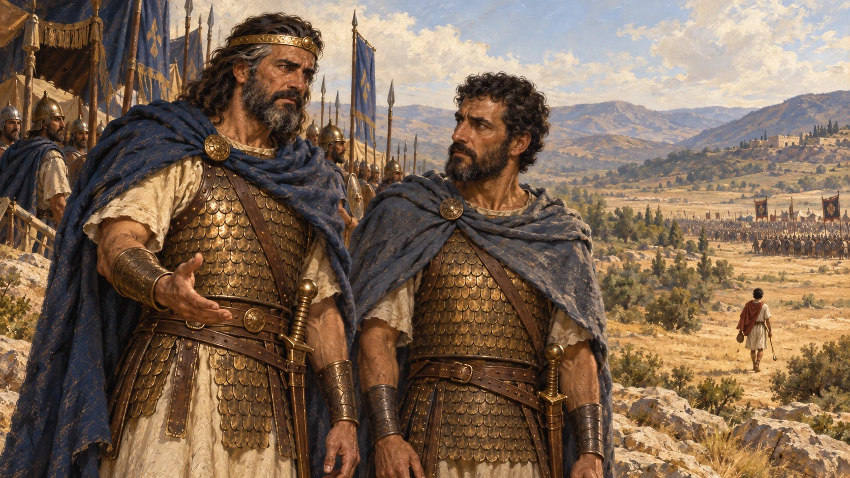 Saul asks Abner