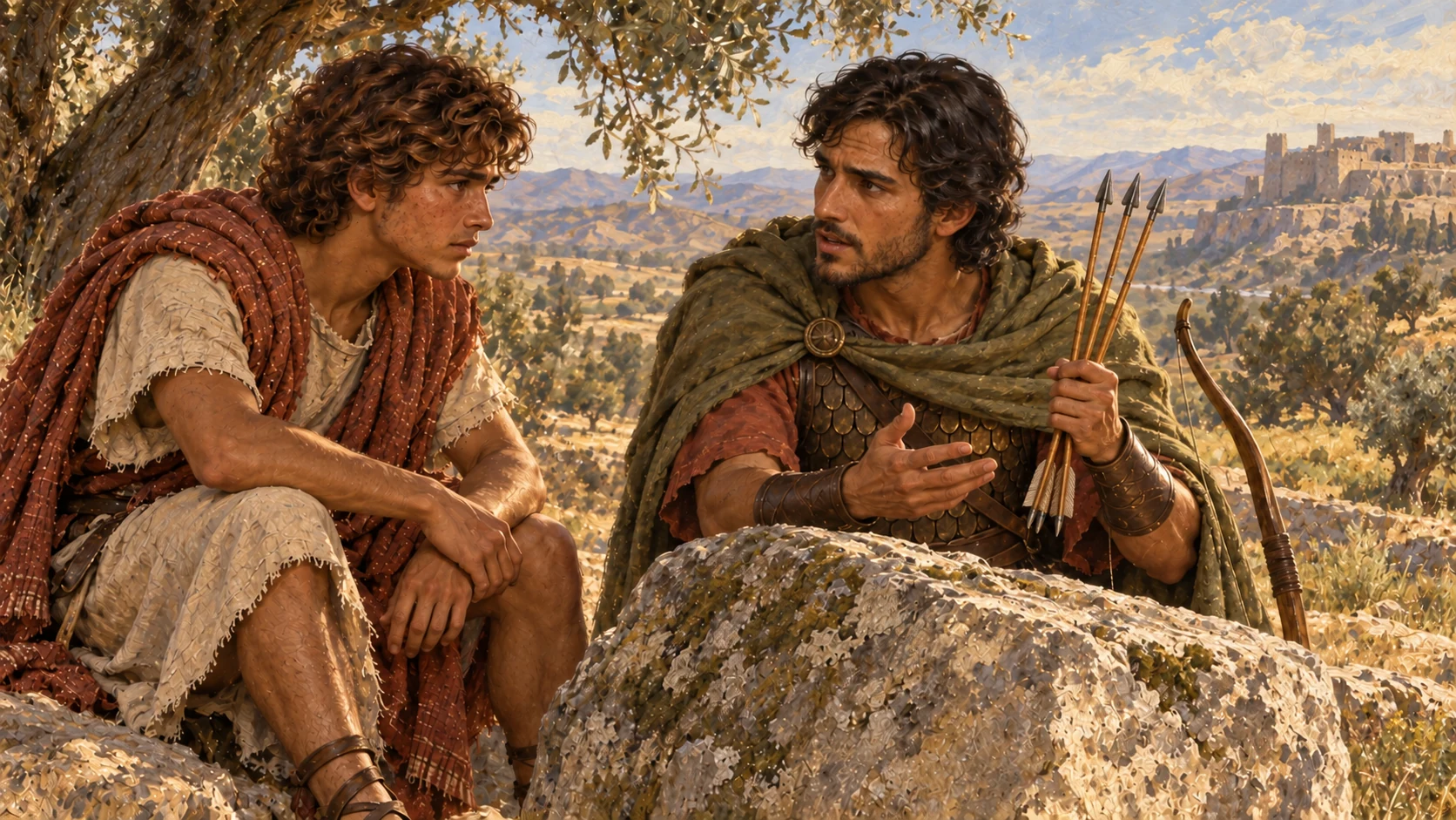 The signal by the stone