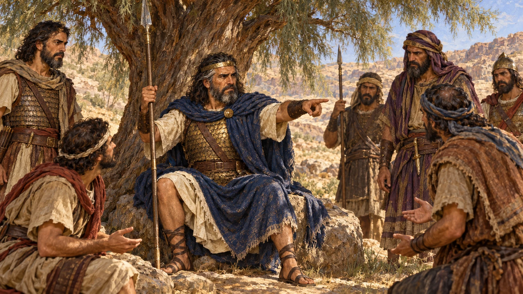 Saul under the tamarisk
