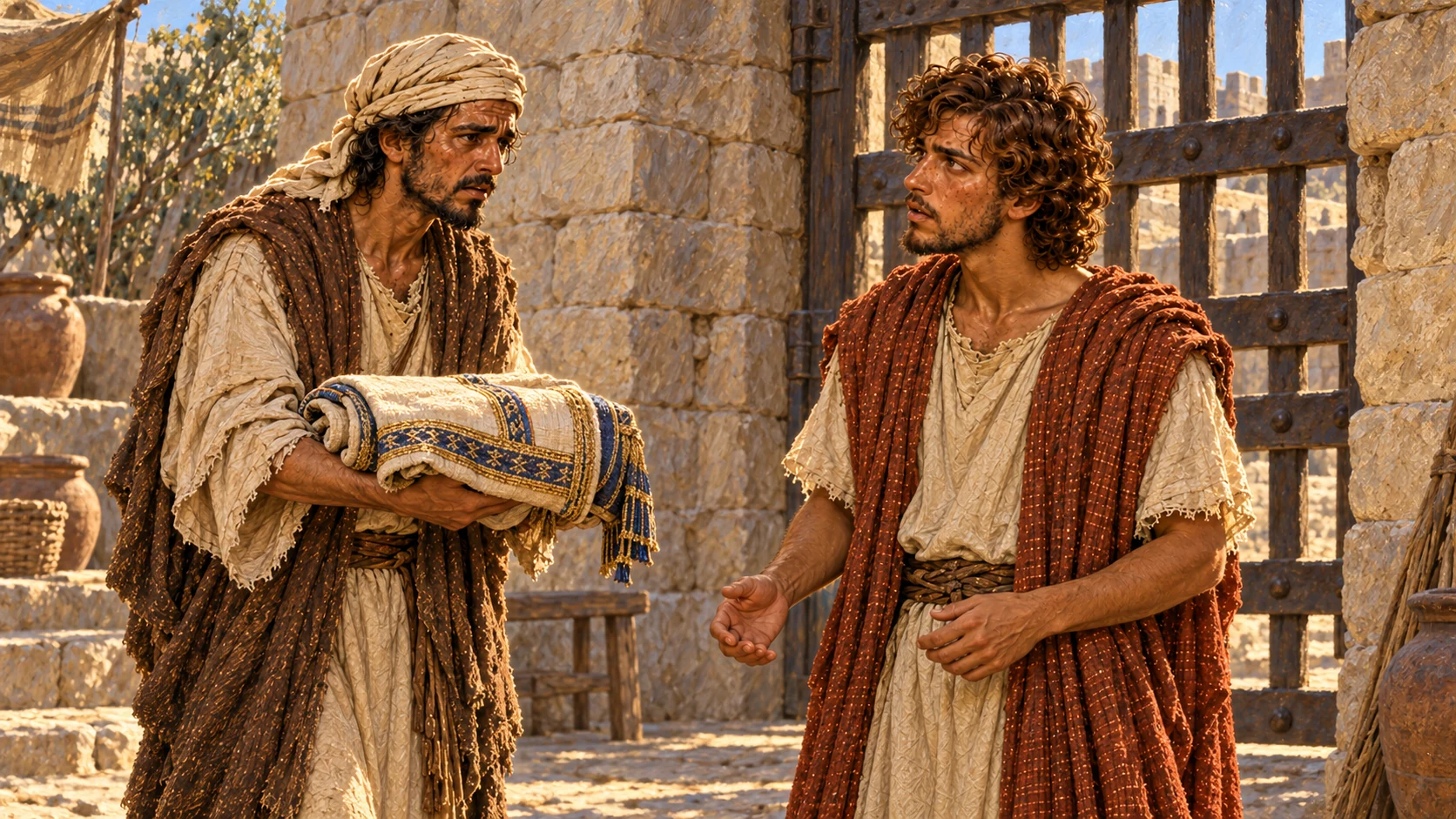 Abiathar brings the ephod