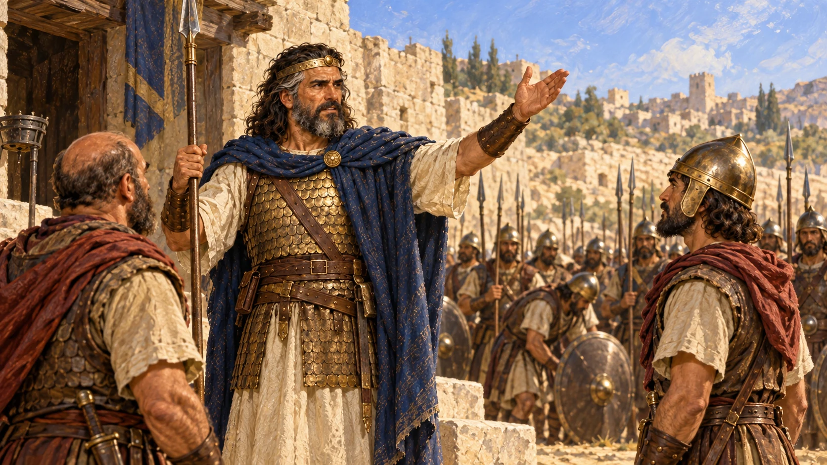 Saul calls the army