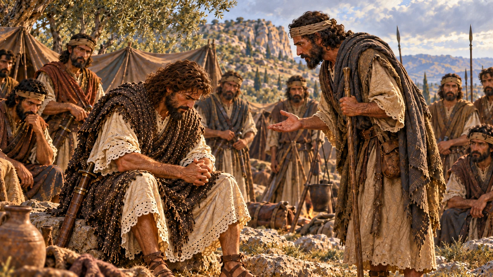 After Nabal dies, David hears the news and acknowledges Yahweh's judgment