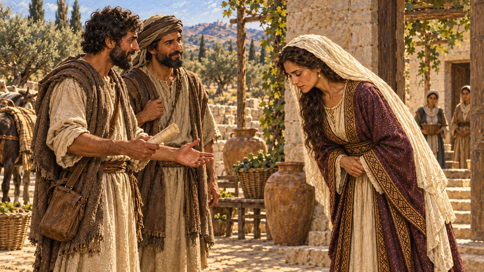 David's servants ask Abigail to join David as his wife