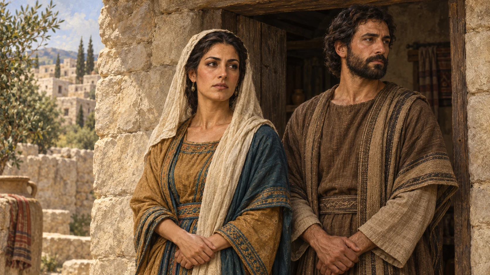 Saul has given Michal, David's first wife, to another man in Gallim