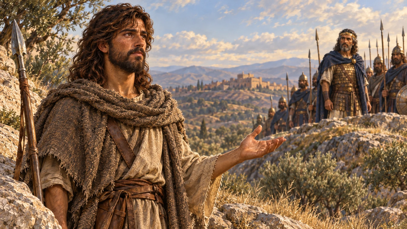 David says Yahweh will repay righteousness because he spared Saul