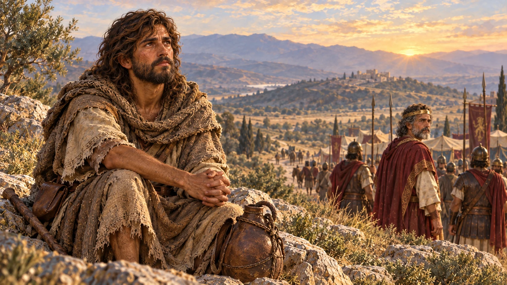 David asks that his life be precious to Yahweh as Saul's was to him