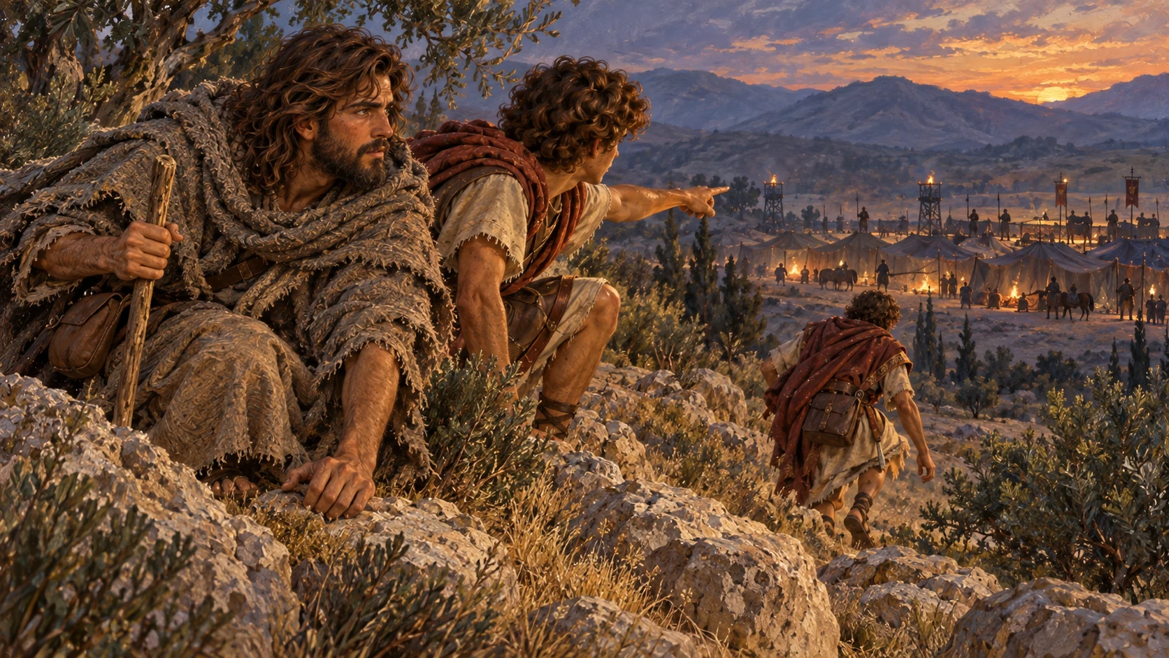 David's scouts verify that Saul has come after him again