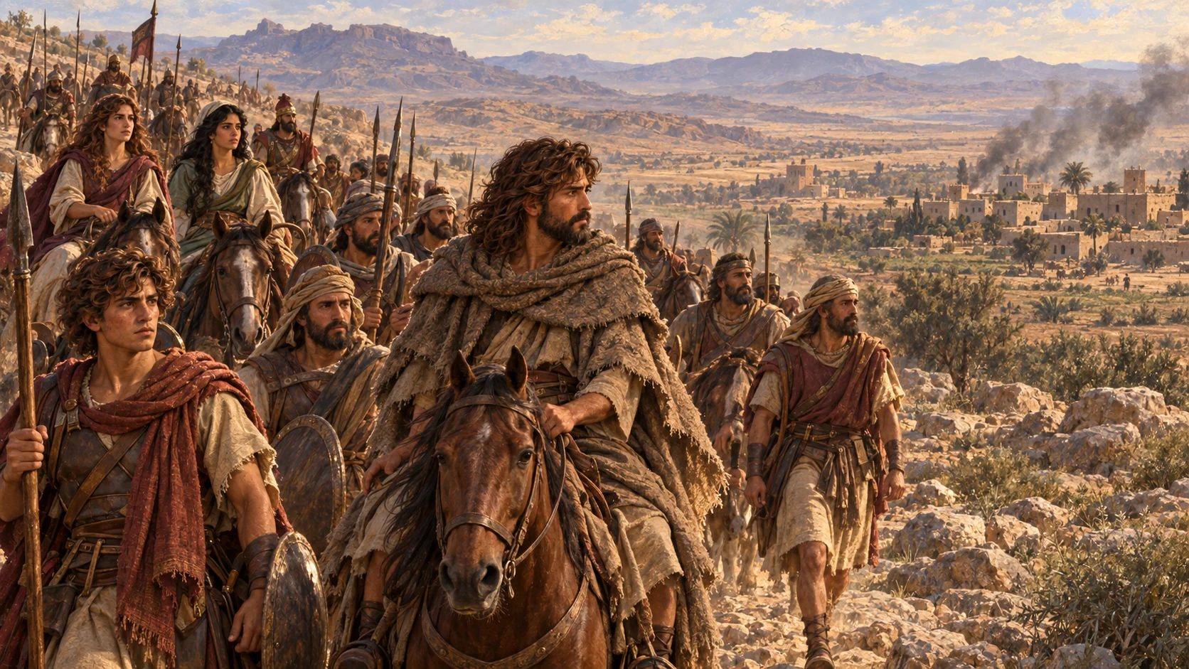 David and his men raid the peoples of the southern lands