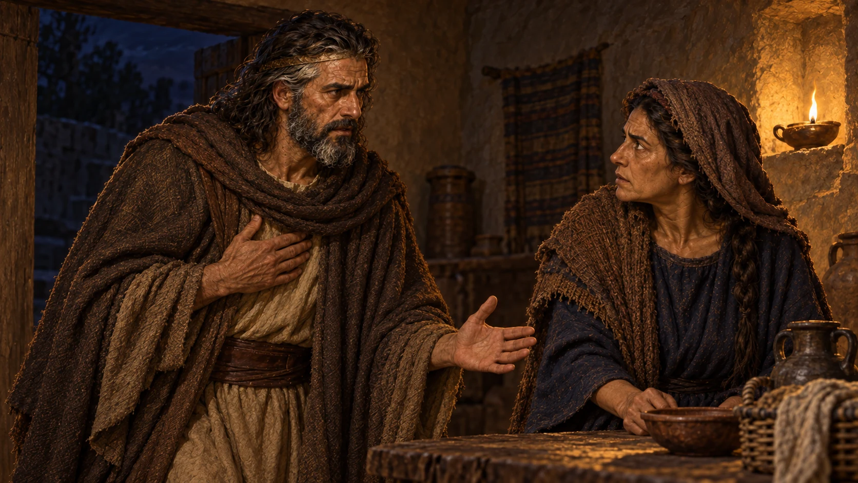 Saul promises the woman she will not be punished for the consultation
