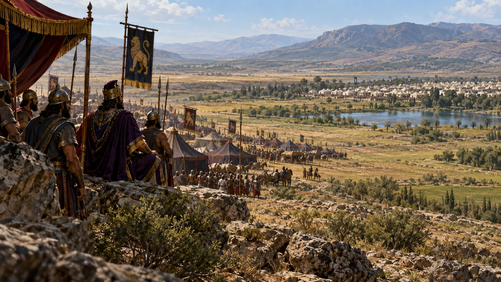 The Philistines gather at Aphek while Israel waits near Jezreel's spring