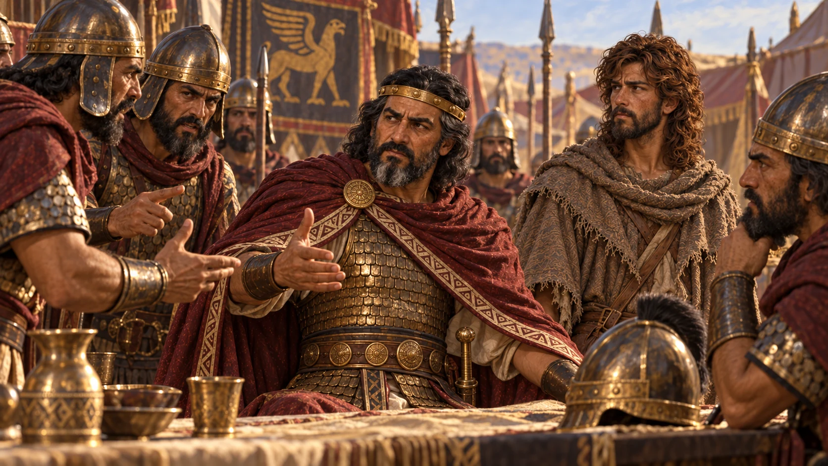 Philistine leaders question why David's Hebrew men have joined the army