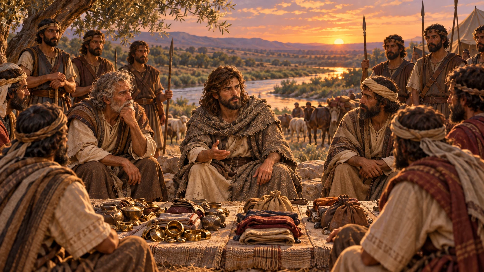 David establishes equal division as a statute for Israel